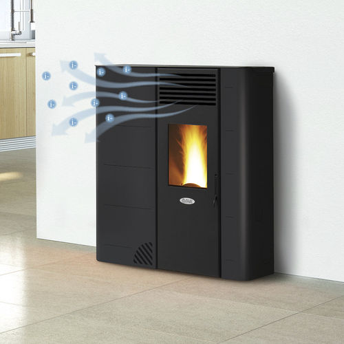 Salamandra a pellets - BIO90SH - FAIR srl - 5 kW–10 kW / de parede / contemporânea