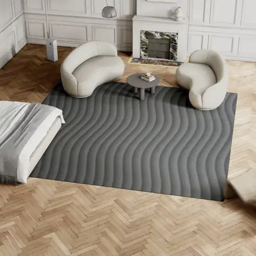 Tapete contemporâneo - REFORM A NEW WAVE OCEAN  - EGE CARPETS - estampado / em poliamida / quadrado