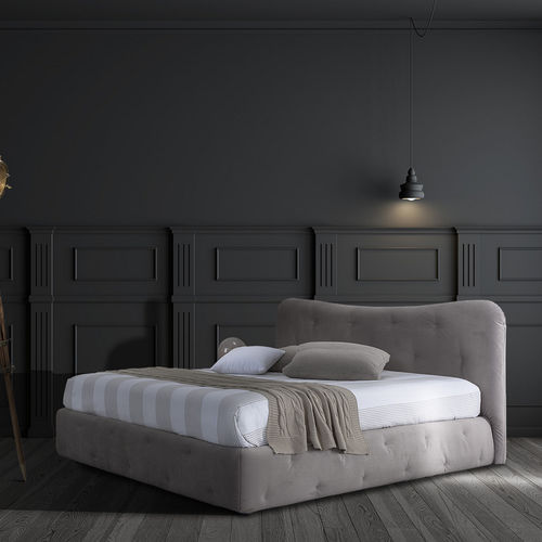Cama de casal - BUBBLE - GIESSEGI - contemporânea / estofada / com cabeceira