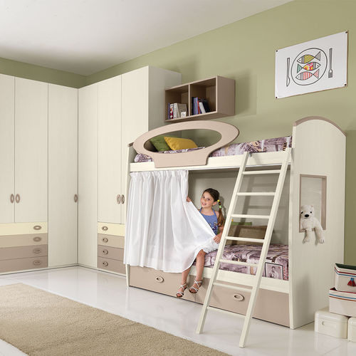 Quarto infantil branco - CM08  - GIESSEGI - em madeira / unissexo