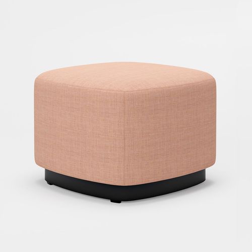 Puff contemporâneo - FIELDS - KINNARPS - em tecido / quadrado / da linha comercial