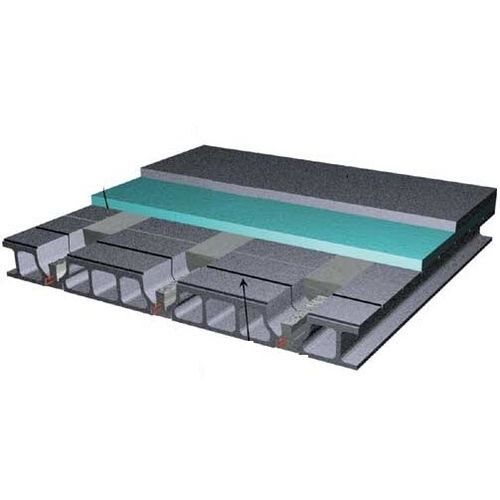 Piso tapa-vigas - T.C.I - SEAC - em concreto / abobadilhas em concreto / com laje protendida