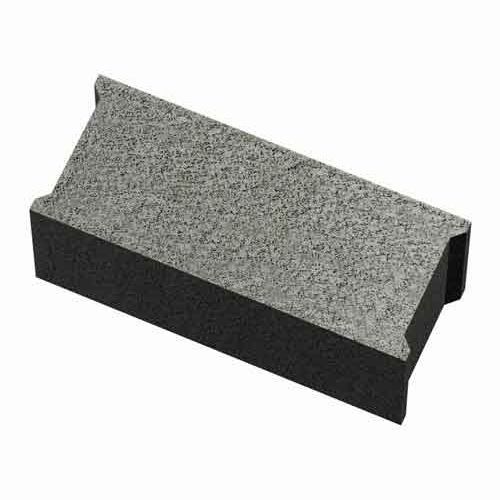 Bloco de concreto maciço - SEAC - para cerca / para parede divisória / para parede estrutural interna