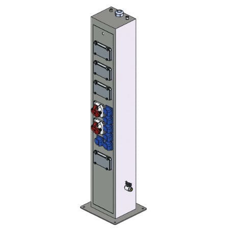 Totem de recarga elétrica - INDUSTRIA - New VMR S.r.l. - mecânico / em aço inoxidável / refletivo