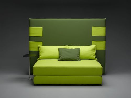 Sofá-cama - MY SKIN - mminterier - contemporâneo / em couro / com capa removível