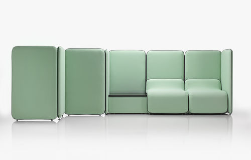 Sofá modular - BUNKER - mminterier - contemporâneo / em tecido / em couro