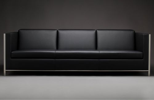 Sofá contemporâneo - KUBUS - mminterier - em tecido / em couro / preto
