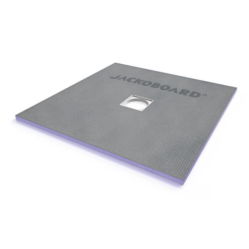 Piso de box quadrado - JACKOBOARD® AQUA FLAT - Jackon Insulation - pronto para receber revestimento cerâmico / de poliestireno extrudado