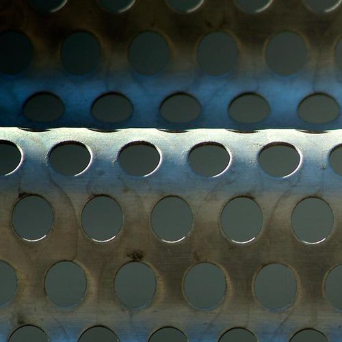 Chapa perfurada - Corrugated Metals, Inc. - ondulada / decorativa / para revestimento de fachada
