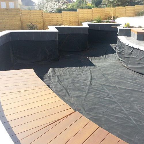 Geomembrana em elastômero - 3D - Flexirub - em EPDM / para tanque / impermeabilizante
