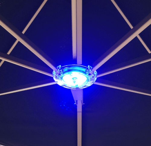 Iluminação para ombrelone - LED RVB - PROSTOR
