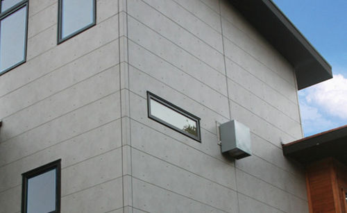Revestimento de fachada em painéis - EMPIREBLOCK™ - NICHIHA FIBER CEMENT - em fibrocimento / ranhurado