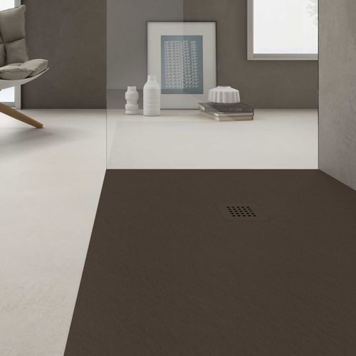Piso de box retangular - NEO - HIDROBOX by absara - de embutir / ao nível do piso / em aglomerado mineral