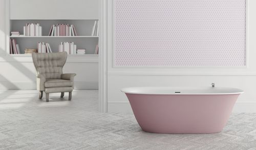 Banheira oval - BETA ESSENTIAL V1 170x80 - HIDROBOX by absara - freestanding / em Solid Surface / de hidromassagem