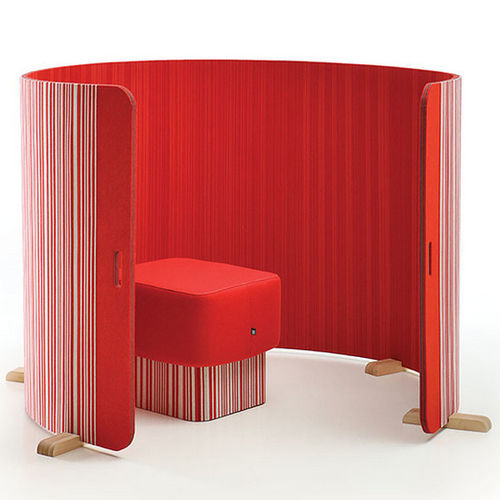 Biombo contemporâneo - BUZZITWIST - BuzziSpace - em madeira / em feltro / para escritório