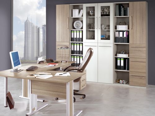 Mesa executiva - EASY OFFICE.PLUS - RÖHR-Bush - contemporânea / em madeira / metálica