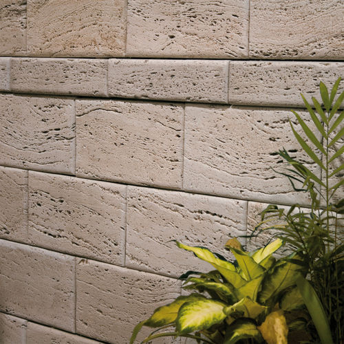 Revestimento para parede interna - LISTELO TRAVERTINO OLIVILLO - Verniprens - para ambiente externo / em concreto / texturizado