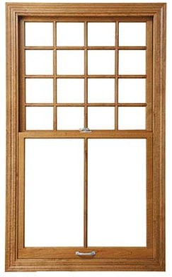 Janela em pinho - ARCHITECT SERIES® DOUBLE-HUNG - PELLA - em mogno / em amieiro / em pinho douglas taxifolia