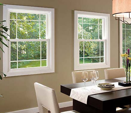Janela vinílica - PELLA® 350  DOUBLE-HUNG - PELLA - guilhotina