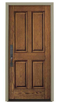 Porta de entrada - ARCHITECT SERIES® 4 PANEL - PELLA - em madeira / em aço / de abrir