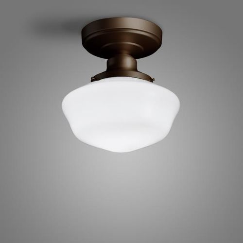 Plafon vintage - ASHLAND - SPI Lighting - redondo / em vidro / em alumínio