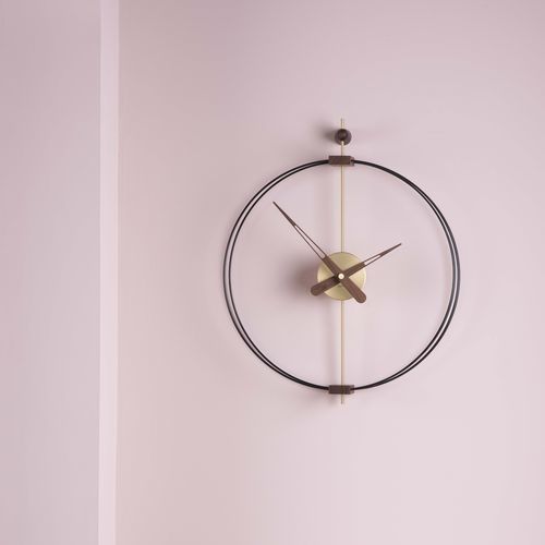 Relógio contemporâneo - MICRO BARCELONA - NOMON - de parede / analógico / em nogueira