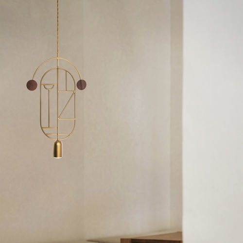 Pendente - DOTS - NOMON - metálica / em madeira / contemporânea