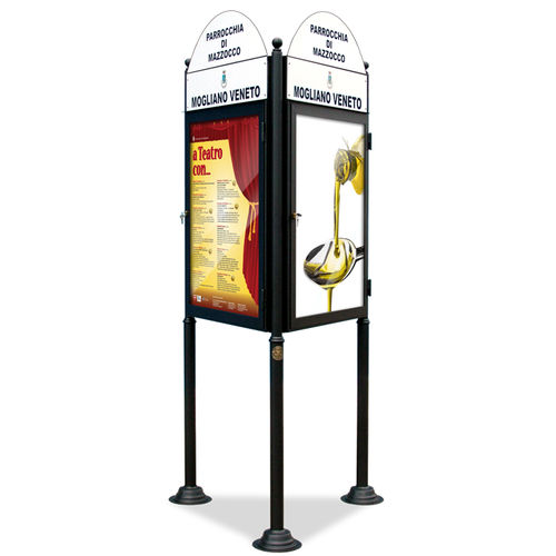 Totem publicitário - TRIANGULAR 187 - DIMCAR s.r.l. - com 3 faces / para espaço público