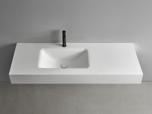 Cuba suspensa - B-SOFT - F.lli Stocco s.r.l. - em Corian® / com toalheiro / brilhante
