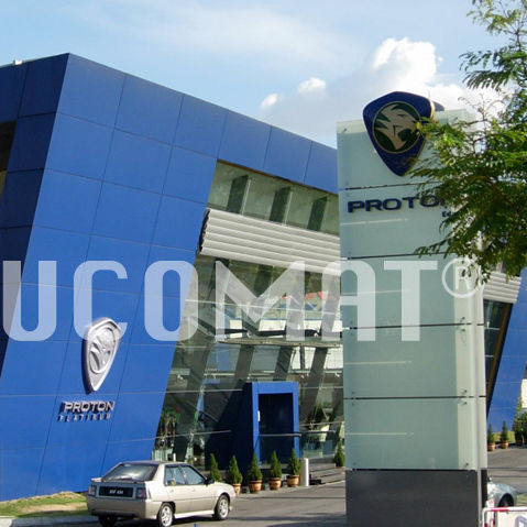 Painel informativo de parede - ALUCOMAT® STEEL - ALUCOMAT | JSN - para ambiente externo / magnético / em alumínio