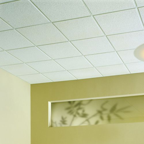 Painel acústico para teto - ALPINE™ - USG - em fibra mineral / quadrado / retangular