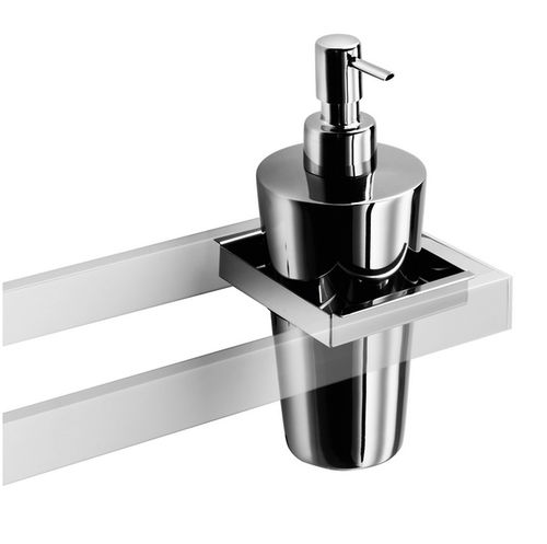 Dispensador de sabonete da linha residencial - SKUARA - Ws Bath Collections - de parede / em latão / em aço inoxidável
