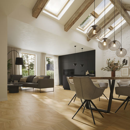 Piso laminado em madeira - COAST - Swiss Krono / GRAND selection - flutuante / efeito de madeira / da linha residencial