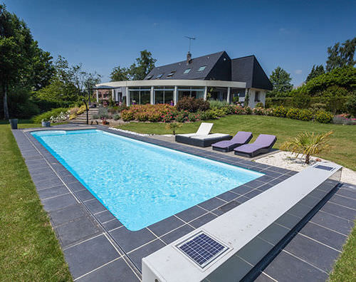 Piscina em blocos batidos de polímero - MAGICLASSIC - PISCINES MAGILINE - para ambiente externo / enterrada / em concreto