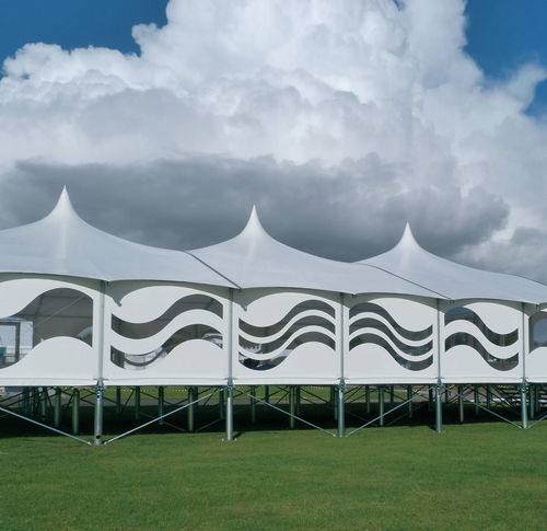 Membrana têxtil em poliéster - LAC 650 SL - Saint Clair Textiles - com revestimento de PVC / para cobertura / para porta
