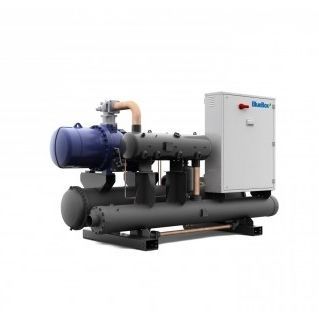 Chiller de condensação por água - OMEGA SKY XI LGW - Blue Box Group - de piso / para ambiente interno