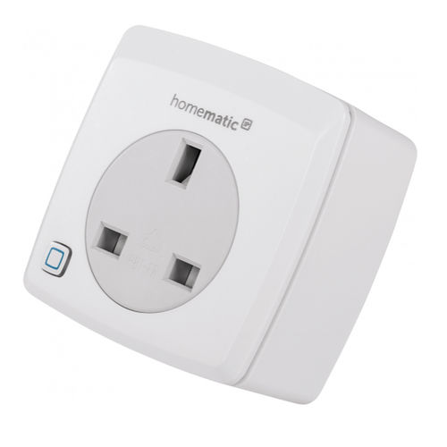 Tomada elétrica - HmIP-PSM-UK - Homematic IP by eQ-3 - de parede / de sobrepor / contemporânea