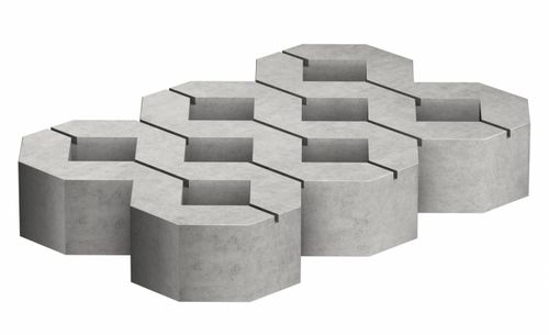 Pisograma em concreto - PAVI-GAZON  - GLS Prefabricados