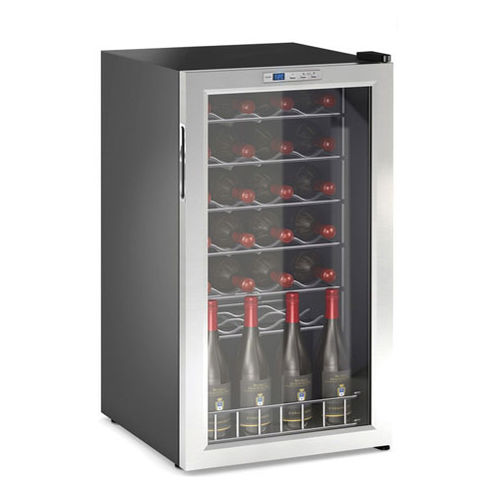 Adega climatizada da linha comercial - DCW95 - VITRIFRIGO - de instalação livre / em aço inoxidável / elétrica
