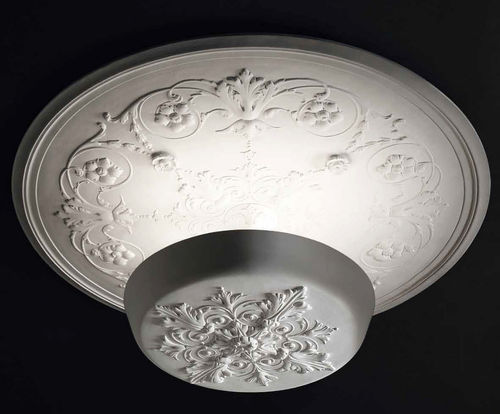 Plafon contemporâneo - DRILL : AP/ PL 80 - Façon de Venise - redondo / de gesso / de LED