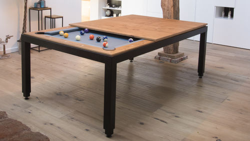 Mesa de sinuca contemporânea - VINTAGE - Fusiontables - da linha residencial / da linha comercial / em carvalho