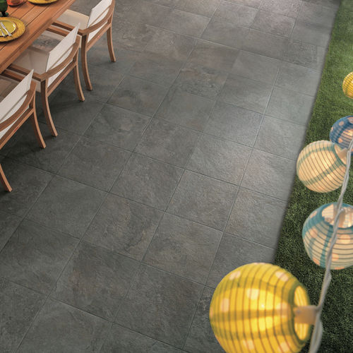 Placas de revestimento em grés porcelanato - GEO : GRIS - Novoceram sas - fosca / estruturada / para ambiente externo