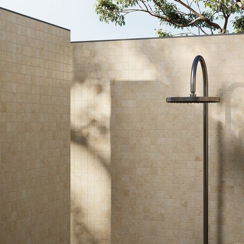 Pastilhas em grés porcelanato - RACINES CLAIR - Novoceram sas - polida / estruturada / para ambiente interno