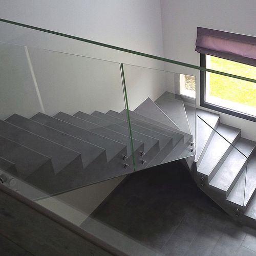 Guarda-corpo em vidro - GLASSY - Trescalini - com painéis de vidro / para ambiente interno / para ambiente externo