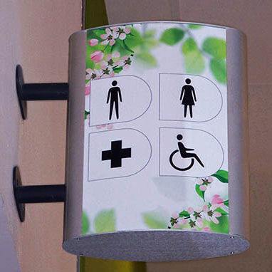 Placa indicativa - Vista Light  - Vista System - de parede / em alumínio / com dupla face