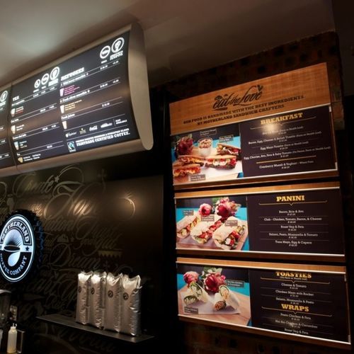 Painel informativo para restaurante - D26 - Vista System - de embutir / de bancada / de instalação livre