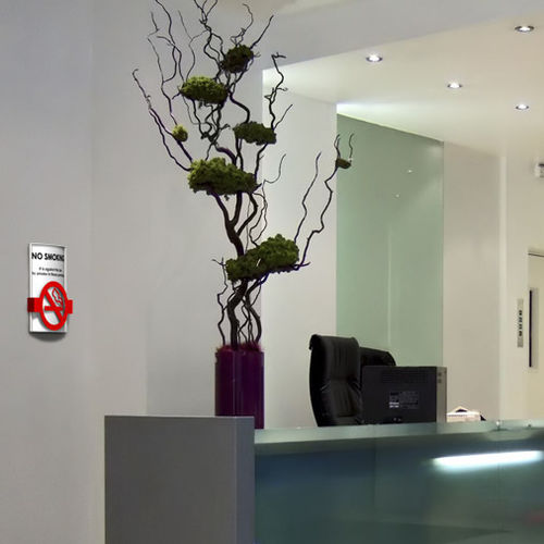 Placa de identificação de parede - MCFT - Vista System - metálica / para ambiente interno