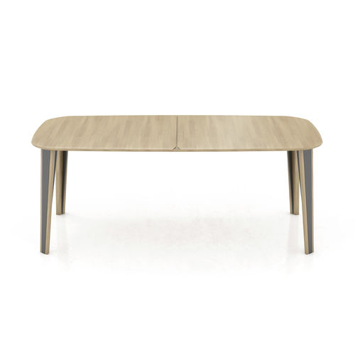 Mesa de jantar contemporânea - SHEFFIELD PB1 - Mobitec Systems S.A. - em madeira maciça / com folheado de madeira / retangular