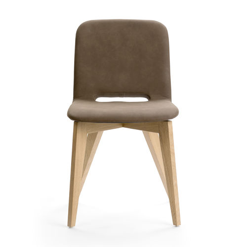 Cadeira contemporânea - PAMP BI H47 PB -A - Mobitec Systems S.A. - para ambiente interno / em tecido / em couro