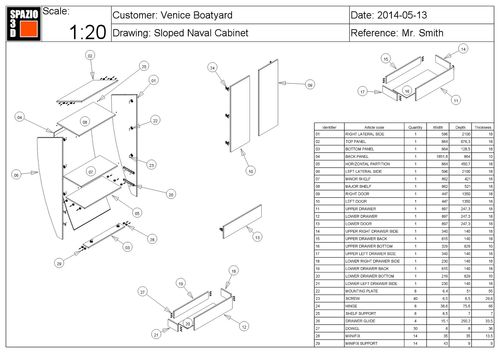 Software de gestão da produção - SPAZIO3D JOINERY 1 - BRAINSOFTWARE - SPAZIO3D - para esquadrias